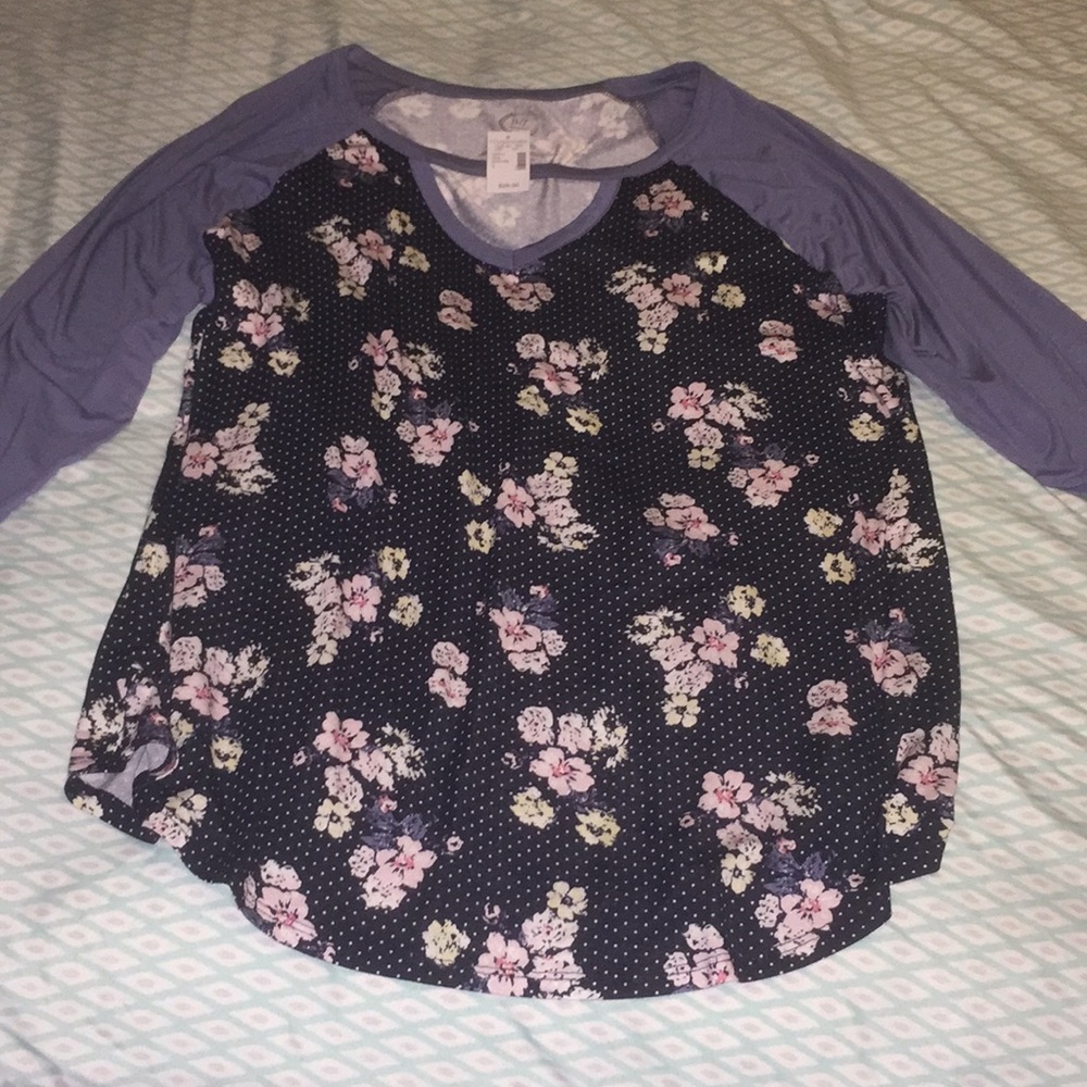 Maurice’s 3/4 sleeve blues new with tags size 2